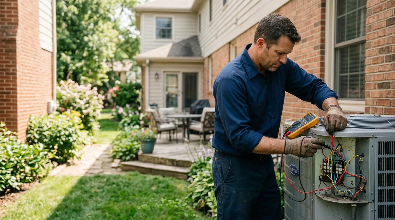 HVAC technician working near Troy, AL